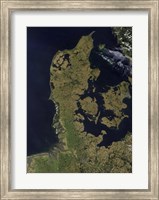 Satellite View of Denmark Fine Art Print
