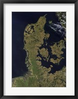 Satellite View of Denmark Fine Art Print