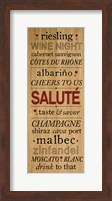 Wine Words I Fine Art Print