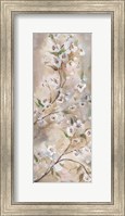 Cherry Blossoms Taupe Panel I Fine Art Print