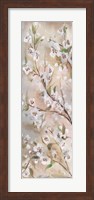 Cherry Blossoms Taupe Panel II Fine Art Print
