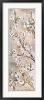 Cherry Blossoms Taupe Panel II Fine Art Print