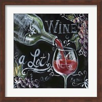 Chalkboard Wine I Fine Art Print