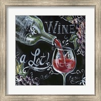 Chalkboard Wine I Fine Art Print