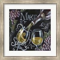 Chalkboard Wine II Fine Art Print