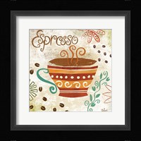 Colorful Coffee III Framed Print
