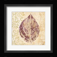 Leaf Scroll III Framed Print