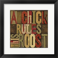Printers Block Rules This Roost I Fine Art Print