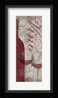 Vino and Vin Panel I Framed Print
