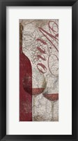 Vino and Vin Panel I Framed Print