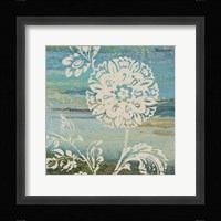 Blue Indigo w/Lace II Framed Print