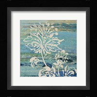 Blue Indigo w/Lace III Framed Print