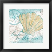 Look to the Sea I Framed Print