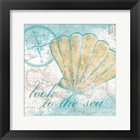 Look to the Sea I Framed Print