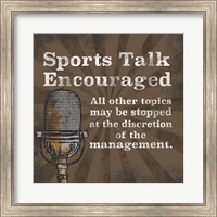Sports Talk I Fine Art Print