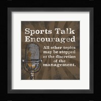 Sports Talk I Fine Art Print