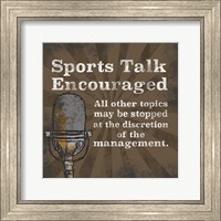 Sports Talk I Fine Art Print