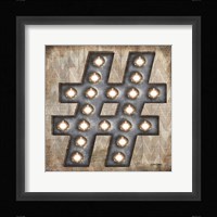 Marquee Symbols I Framed Print