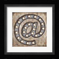Marquee Symbols II Framed Print