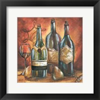 Red and Gold Wine I Framed Print