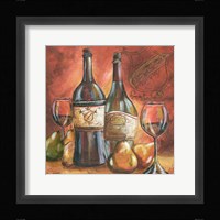 Red and Gold Wine II Framed Print