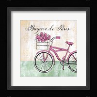 Bonjour de Paris II Framed Print