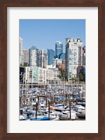 Marina on False Creek, Downtown Vancouver, BC, Canada Fine Art Print