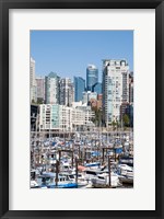 Marina on False Creek, Downtown Vancouver, BC, Canada Fine Art Print