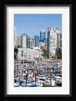 Marina on False Creek, Downtown Vancouver, BC, Canada Fine Art Print