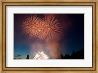 British Columbia, Victoria, Fireworks Show Fine Art Print