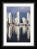 Buildings along False Creek, Vancouver, British Columbia, Canada Fine Art Print