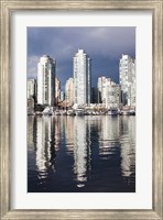 Buildings along False Creek, Vancouver, British Columbia, Canada Fine Art Print