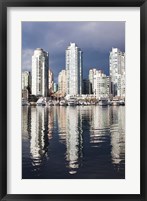 Buildings along False Creek, Vancouver, British Columbia, Canada Fine Art Print