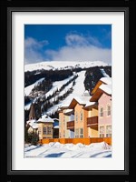 Ski lodges, Sun Peaks Resort, Sun Peaks, British Columbia, Canada Fine Art Print