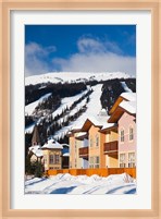 Ski lodges, Sun Peaks Resort, Sun Peaks, British Columbia, Canada Fine Art Print