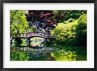 British Columbia, Vancouver, Hately Gardens bridge Fine Art Print