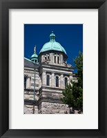 British Columbia, Victoria, Close Up of Parliament Building Fine Art Print