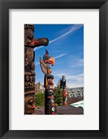 British Columbia, Victoria, Native American Totems Fine Art Print