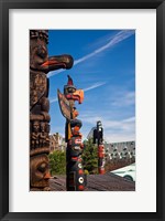 British Columbia, Victoria, Native American Totems Fine Art Print