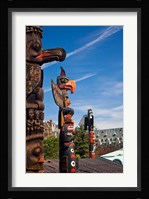 British Columbia, Victoria, Native American Totems Fine Art Print