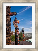 British Columbia, Victoria, Native American Totems Fine Art Print