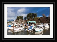 Port Alberni, Harbor Quay Marina, Vancouver Island, British Columbia, Canada Fine Art Print