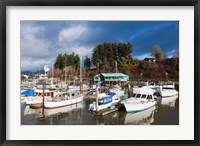 Port Alberni, Harbor Quay Marina, Vancouver Island, British Columbia, Canada Fine Art Print