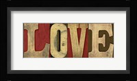 Printers Block Sentiment Spice V - Love Fine Art Print