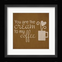 Wine and Coffee Sayings III Framed Print