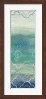 Abstract Waves Blue/Gray Panel I Fine Art Print