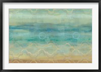 Abstract Waves Blue Framed Print
