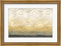 Abstract Waves Black/Gold Fine Art Print