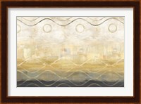 Abstract Waves Black/Gold Fine Art Print