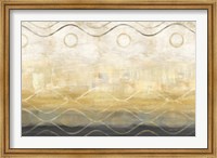 Abstract Waves Black/Gold Fine Art Print